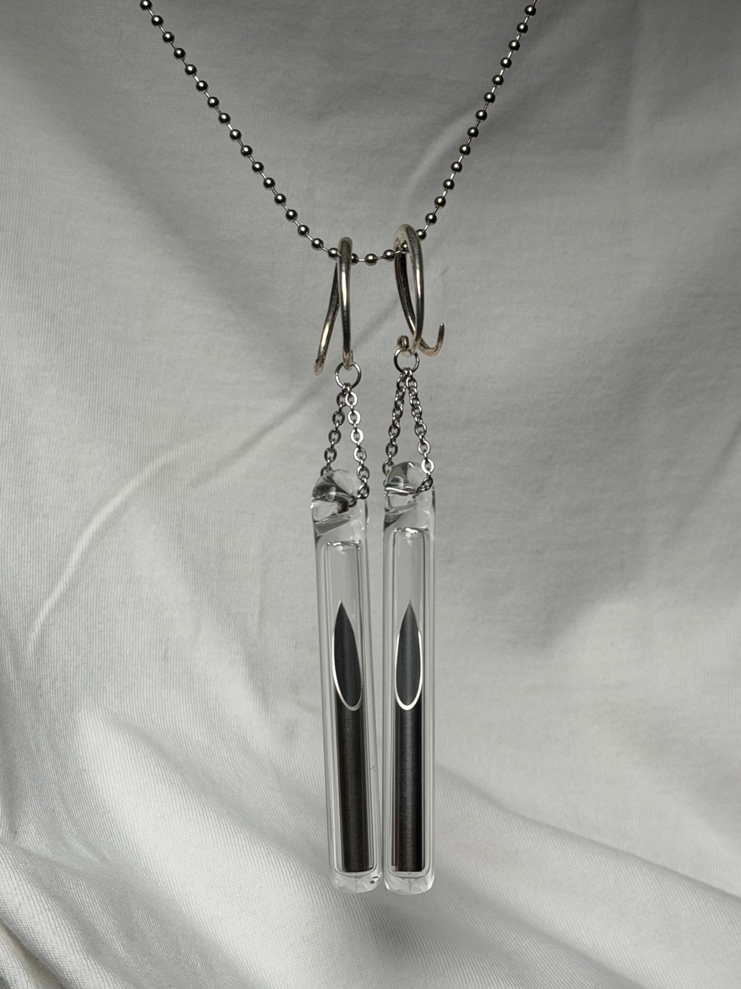 4g needle ear weights in silver