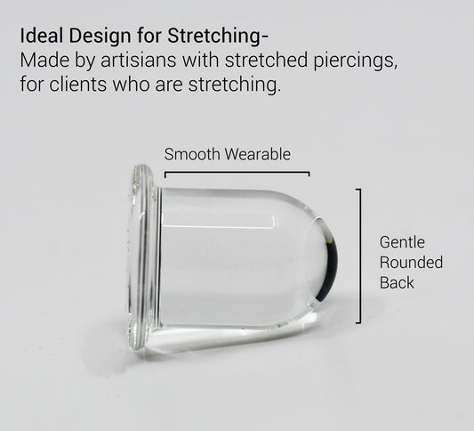 Clear single flare stretch kit 3-10mm